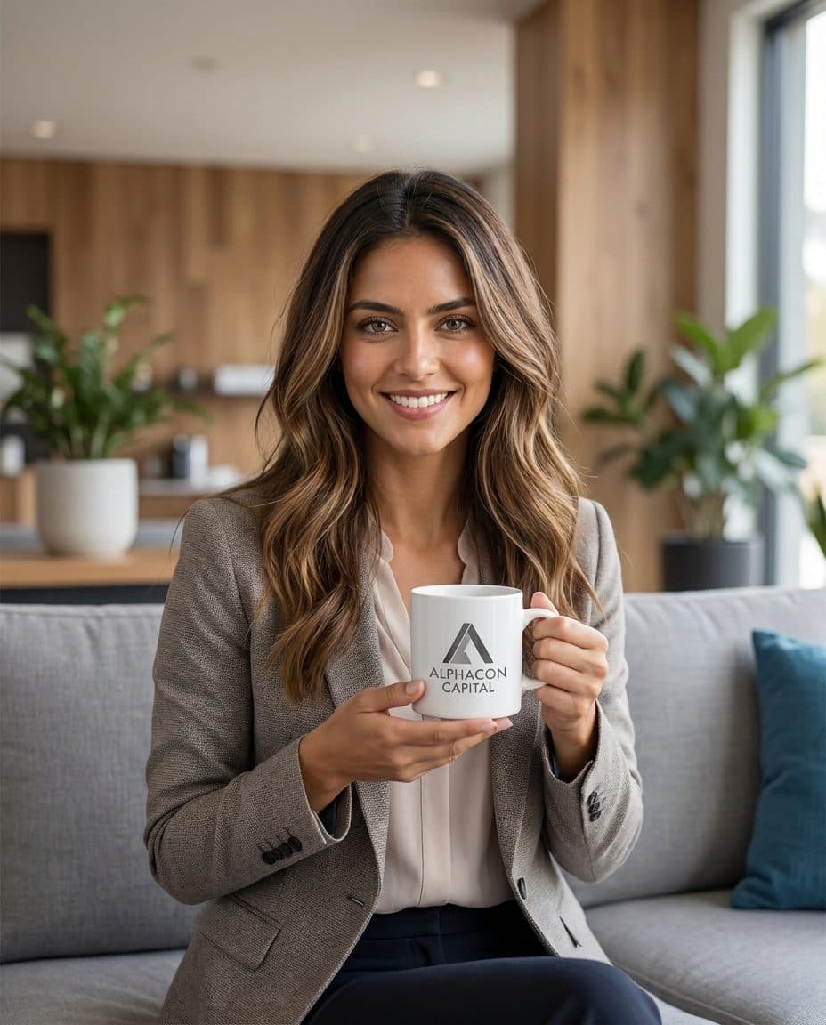Business owner reviewing a second mortgage offer against a caveat loan quote